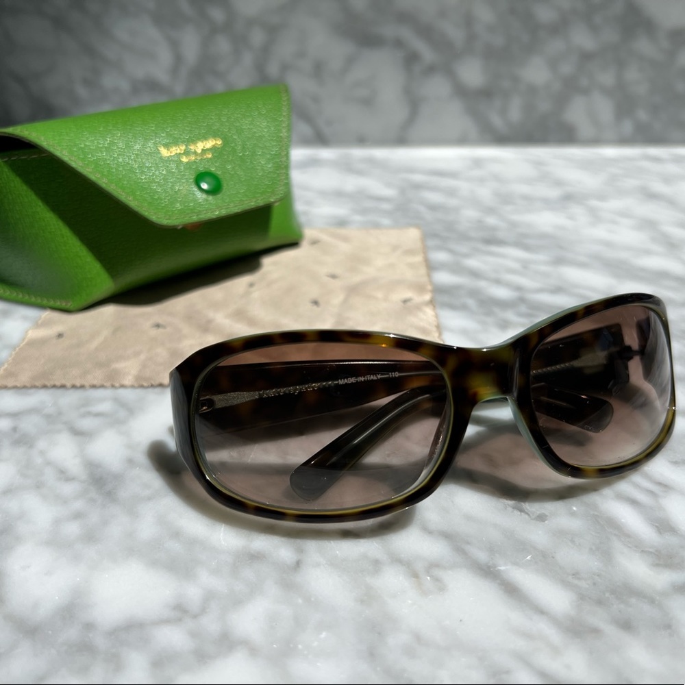 Kate Spade Kipp Sunglasses - Tortoise with Turqoise Trim